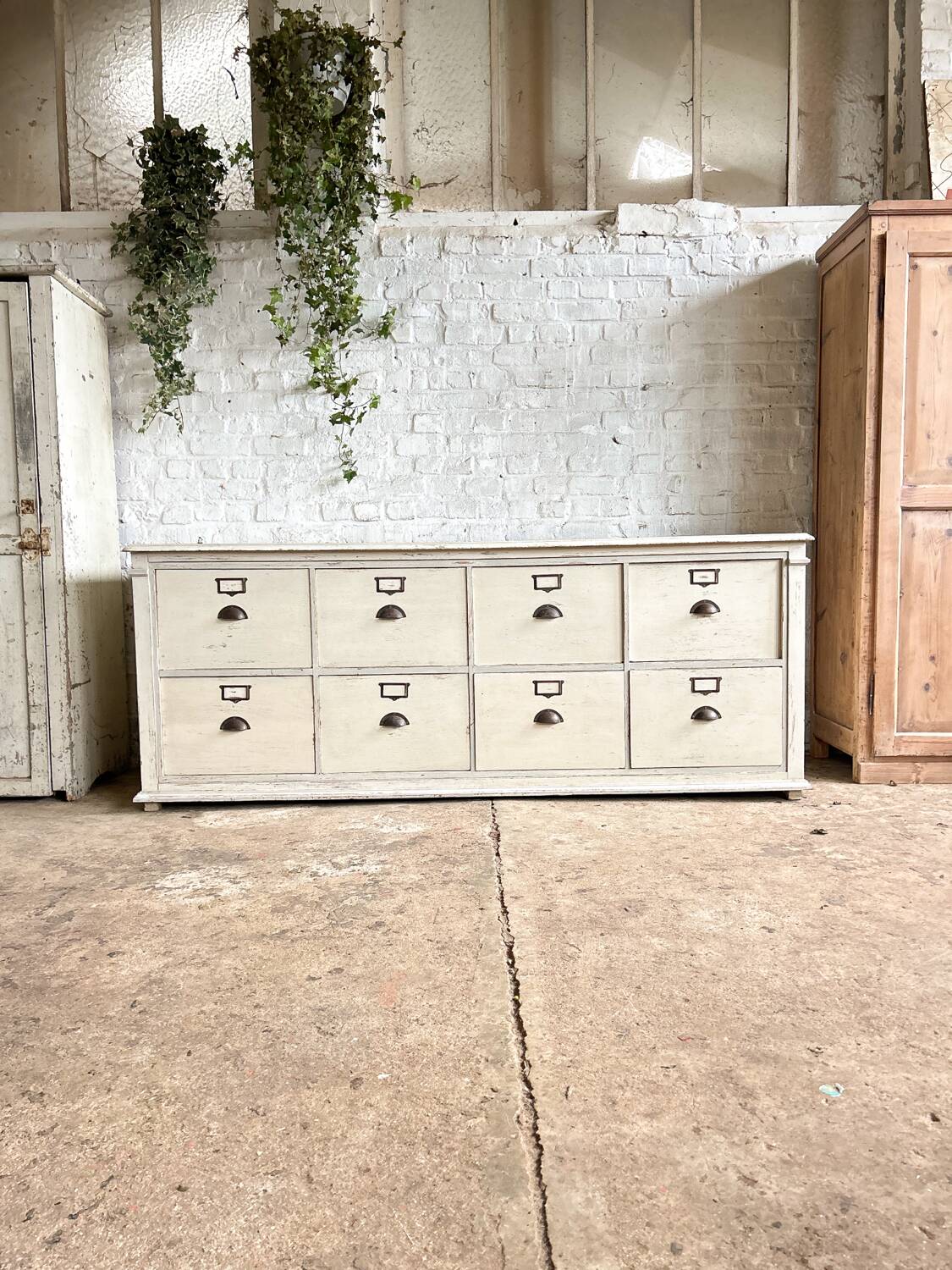Old haberdashery furniture with original patina