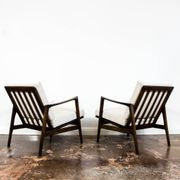Customizable Pair Of Mid Century Modern Armchairs, 1960s