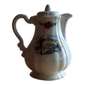 coffee pot / jug in Sarreguemines earthenware – Obernai model