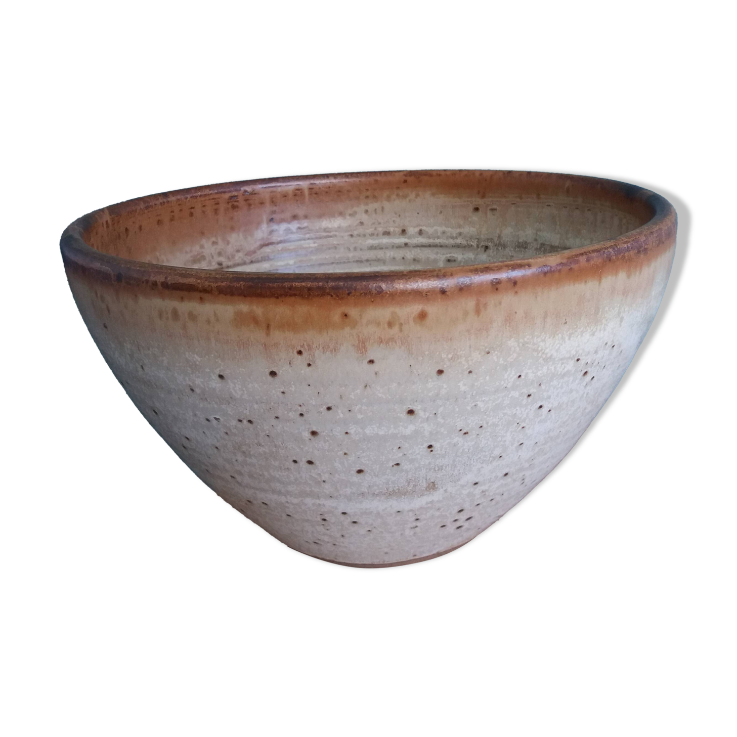 Stoneware salad bowl from Puisaye Jean-Pierre Prud'homme