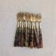 Set of 12 antique cake forks