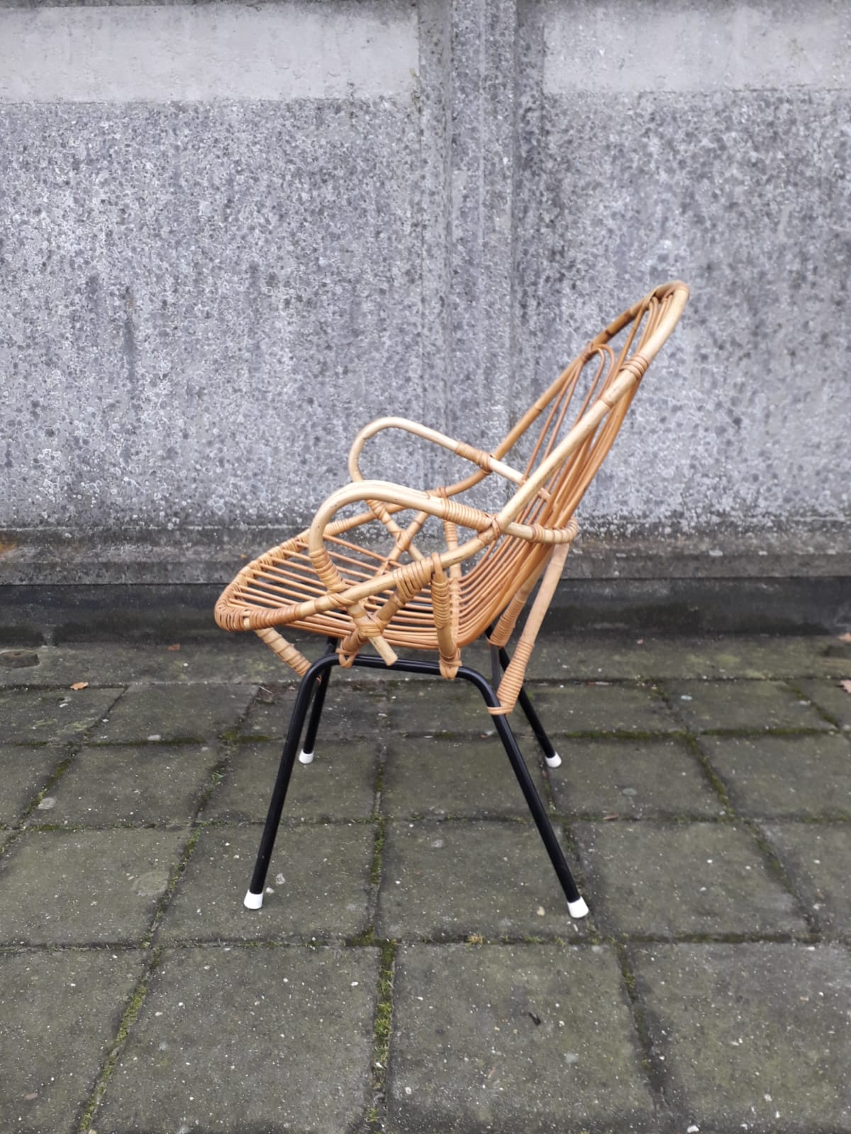 Rattan armchair made by Rohé