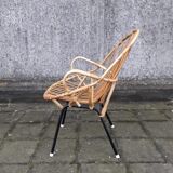 Rattan armchair made by Rohé