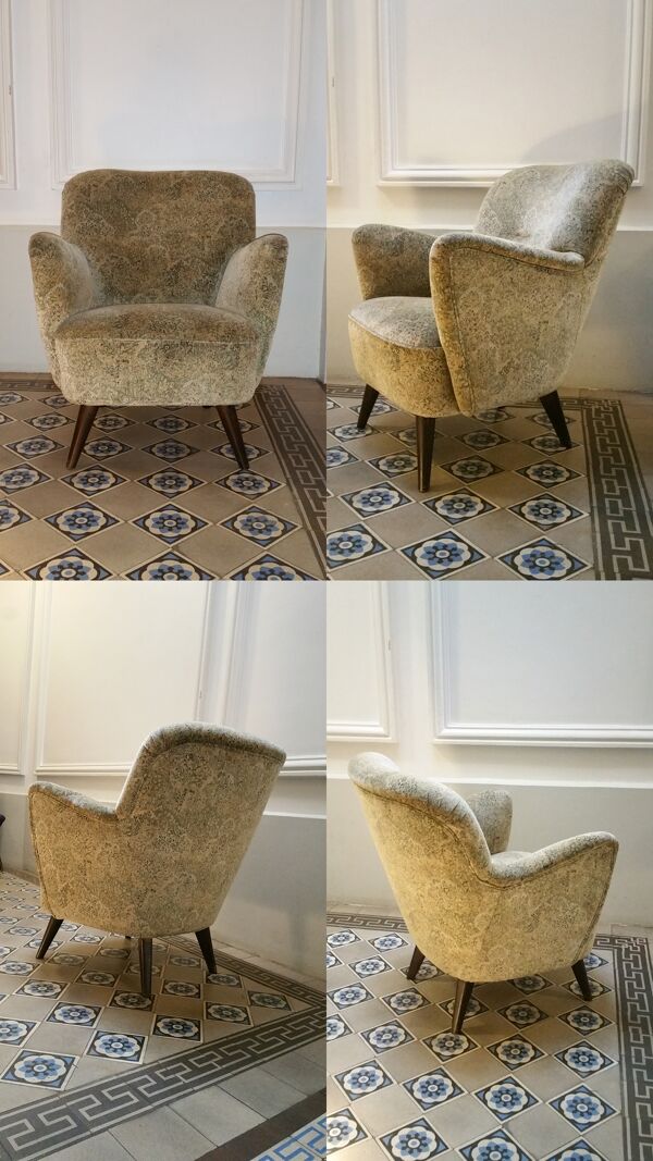 Fauteuil scandinave Danois années 50/60