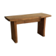 Brutalist wooden bench
