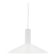 Danish white metal pendant lamp, conical shade, 2000s