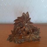 Bougeoir fleur en laiton