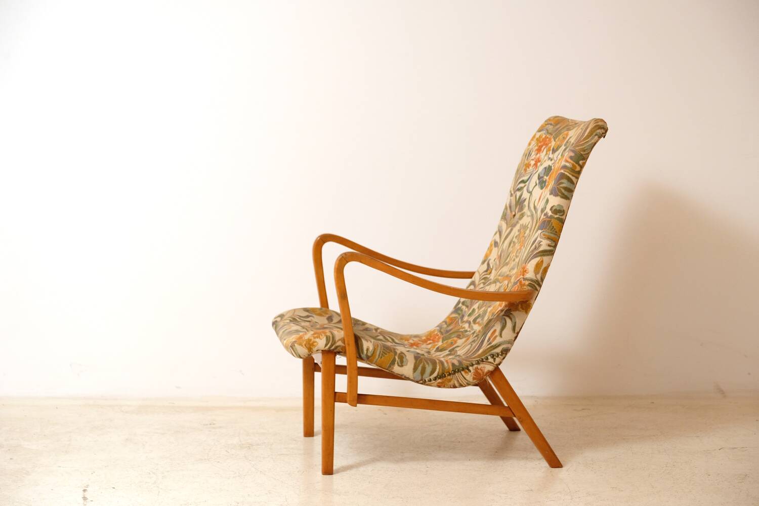 Olof Persson armchair, industrial Sweden, 1940s.