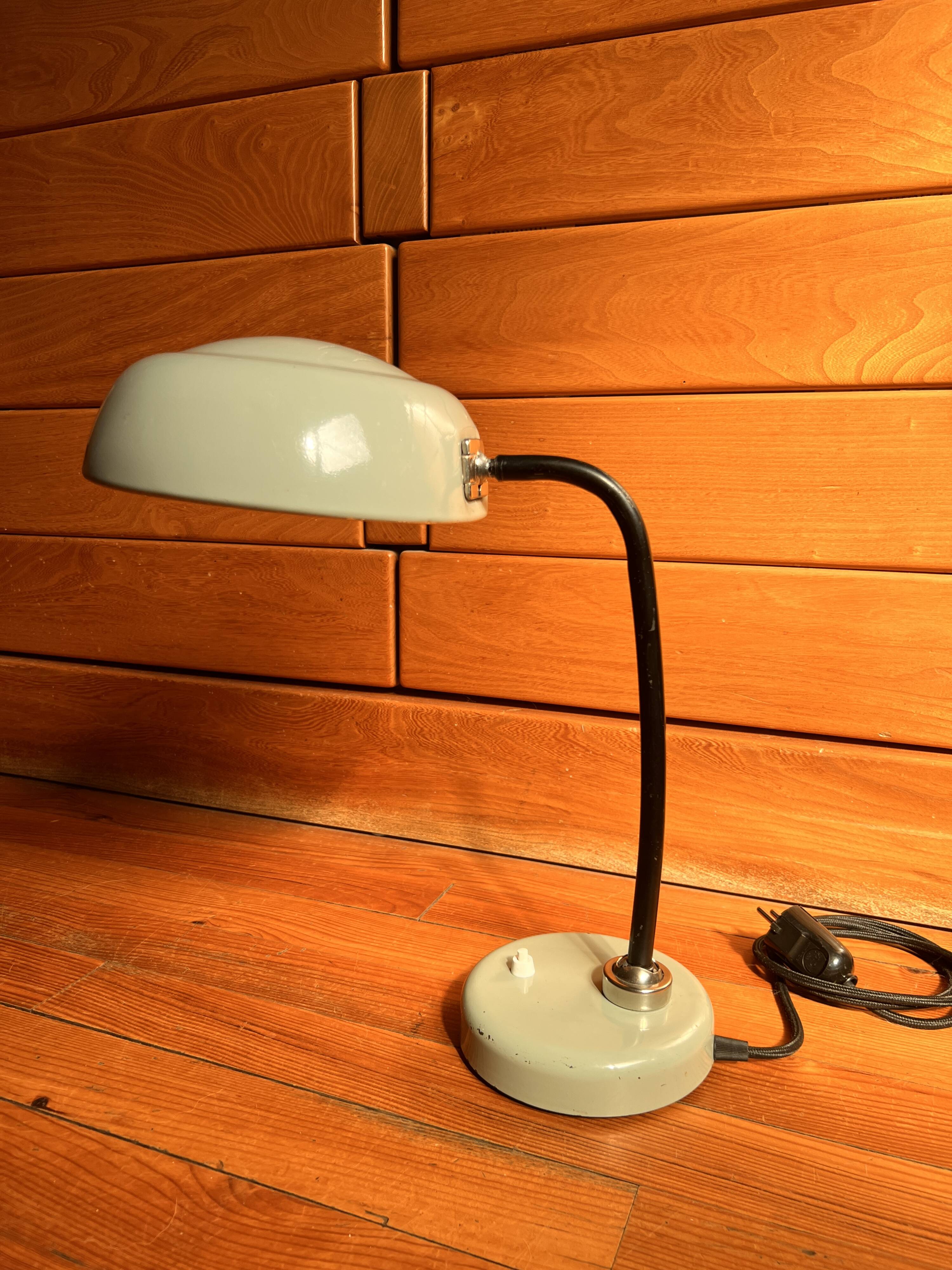 1950s desk lamp, industrial style