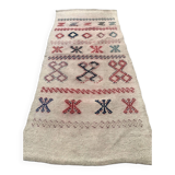 Ancien chemin de Kilim étroit turc 114x50 cm shabby chic, kelim vintage