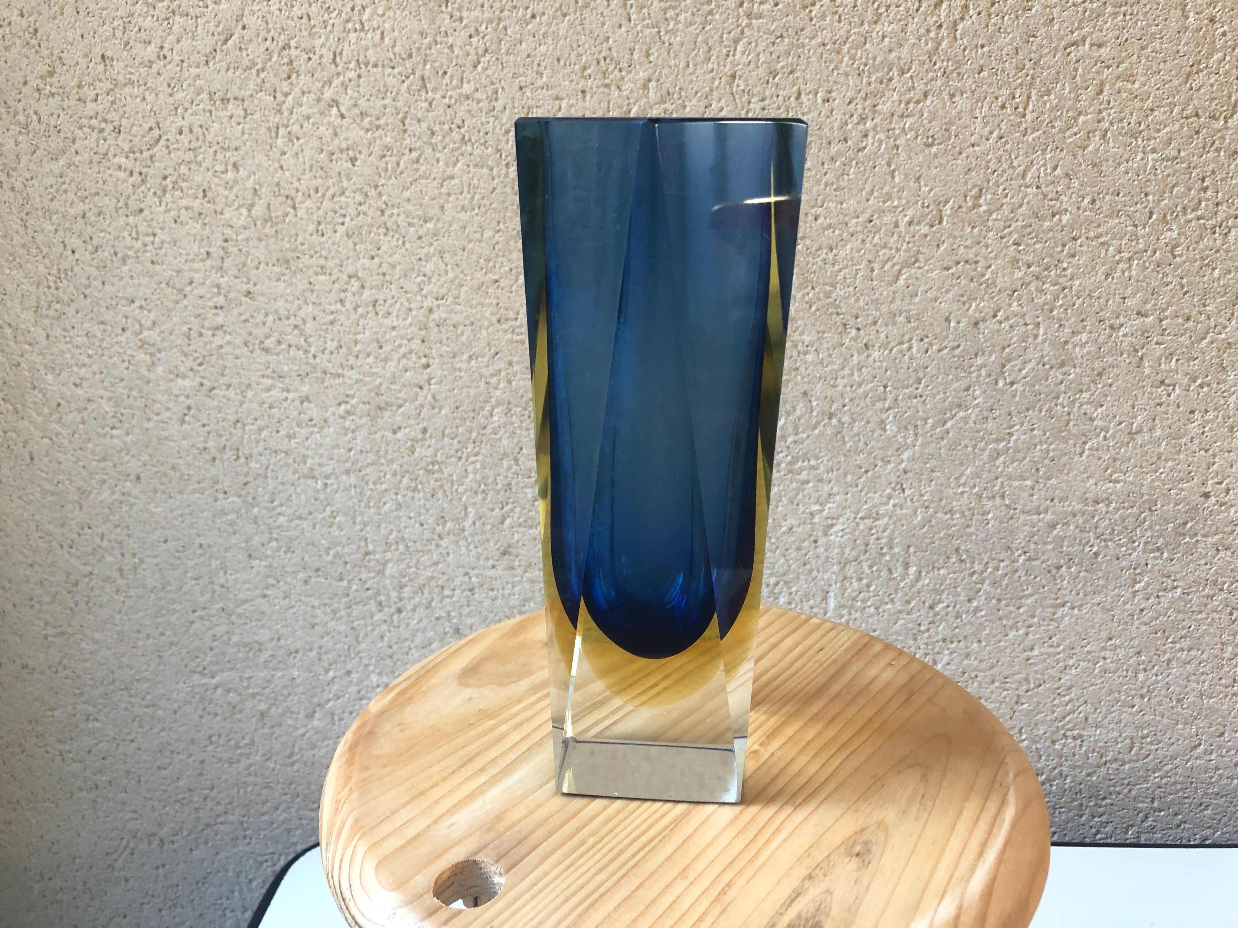 Murano glass Sommerso Flavio Poli vintage 70