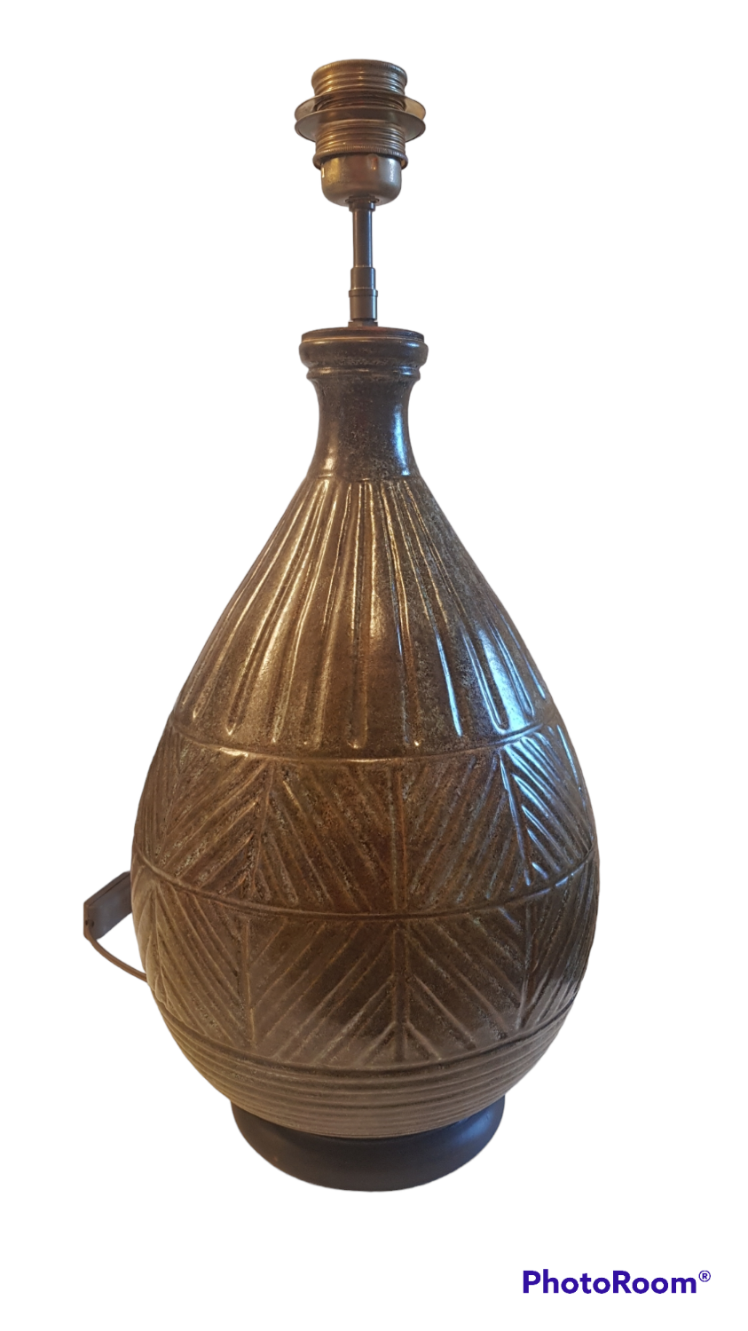 Ceramic table lamp foot the potters' barn