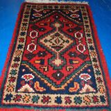Tapis Vintage Hamadan en Laine, Années 1970, Élégance Artisanale