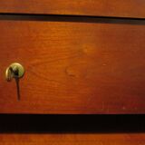 Rare - 6 drawer chest of drawers - mahogany - Louis xvi style - spinning top feet