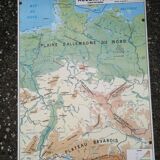Old MDI Map of Germany Vintage Physical and Political.