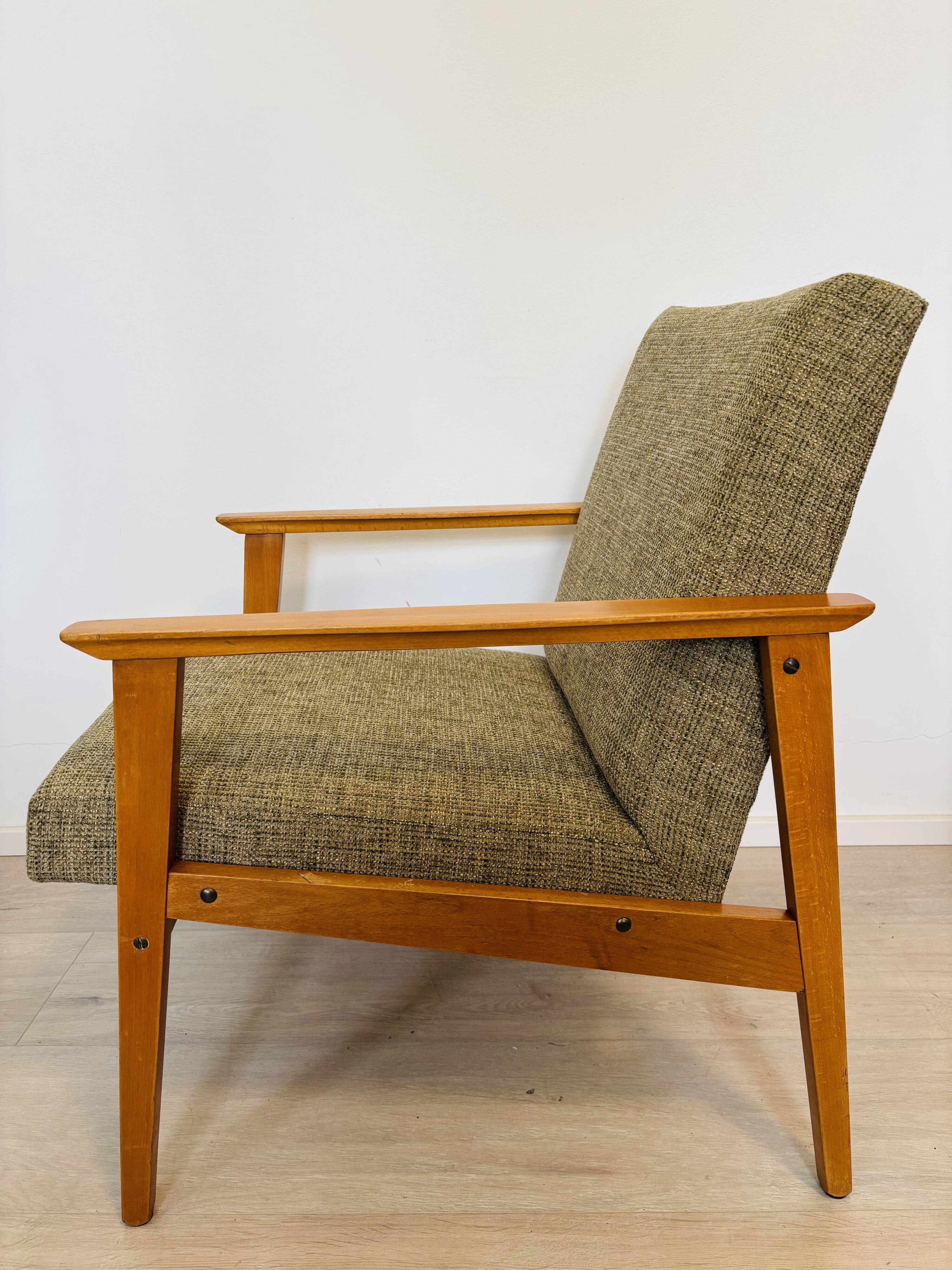 Mid-Century Lounge Armchair, Czechoslovakia 1960’s