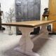 Dining table monastery farmhouse oak old patina shabby chic gustavian