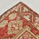 Tarecotta Red & Beige Long Wide Kilim Rug, Ethnic Patterned Rug, 141x309 Cm