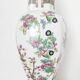 Asian floral porcelain lamp base