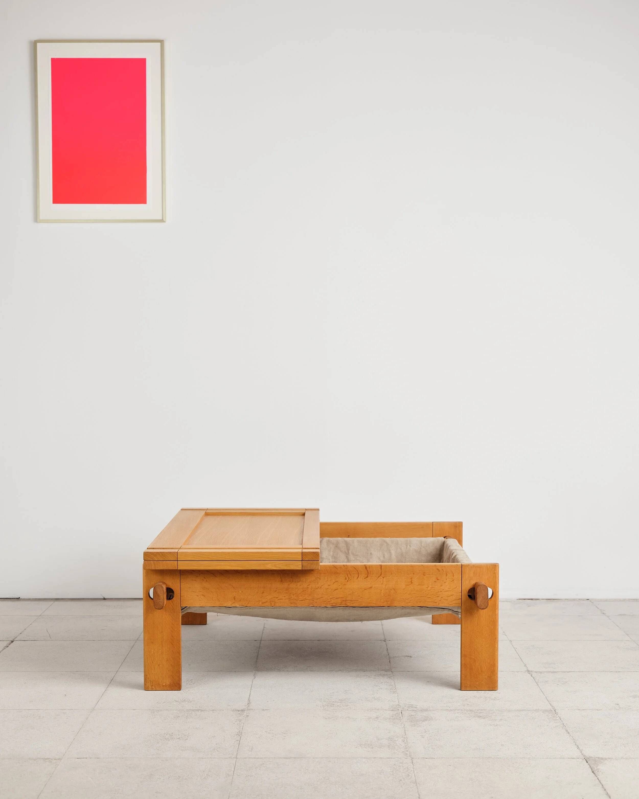 Large brutalist coffee table by Tage Poulsen, Denmark, 1960s.