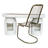 Dressing table with chair from Kecskemét Furniture, 1975, set of 2