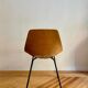 Set of six "Tonneau" chairs by Pierre Guariche, manufactured by Steiner in the 1950s.