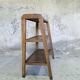 Vintage shelf on wooden legs in wood