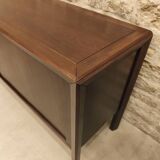 Vintage Scandinavian design sideboard with tambour doors