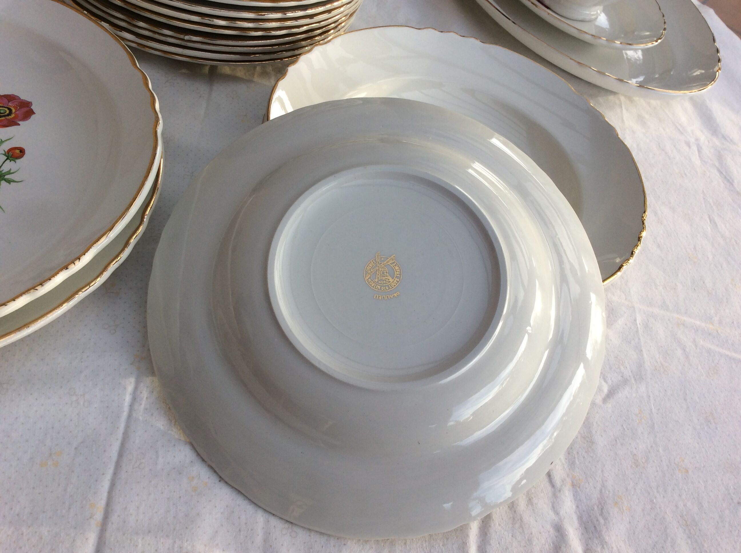 Table service 29 pieces Orchies Moulin des Loups - vintage