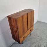 Scandinavian rosewood and chrome sideboard, 60s