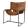 Fauteuil simple en cuir italien