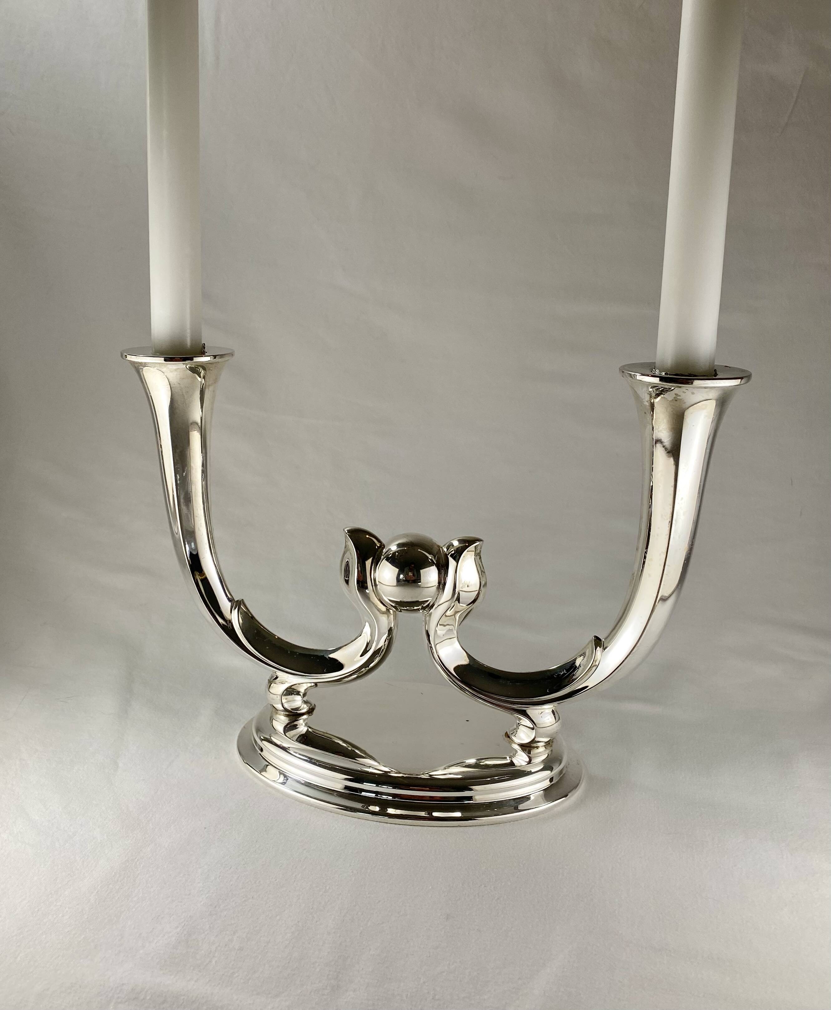 Bougeoir Art Déco WMF - Candelabra - Silver plated
