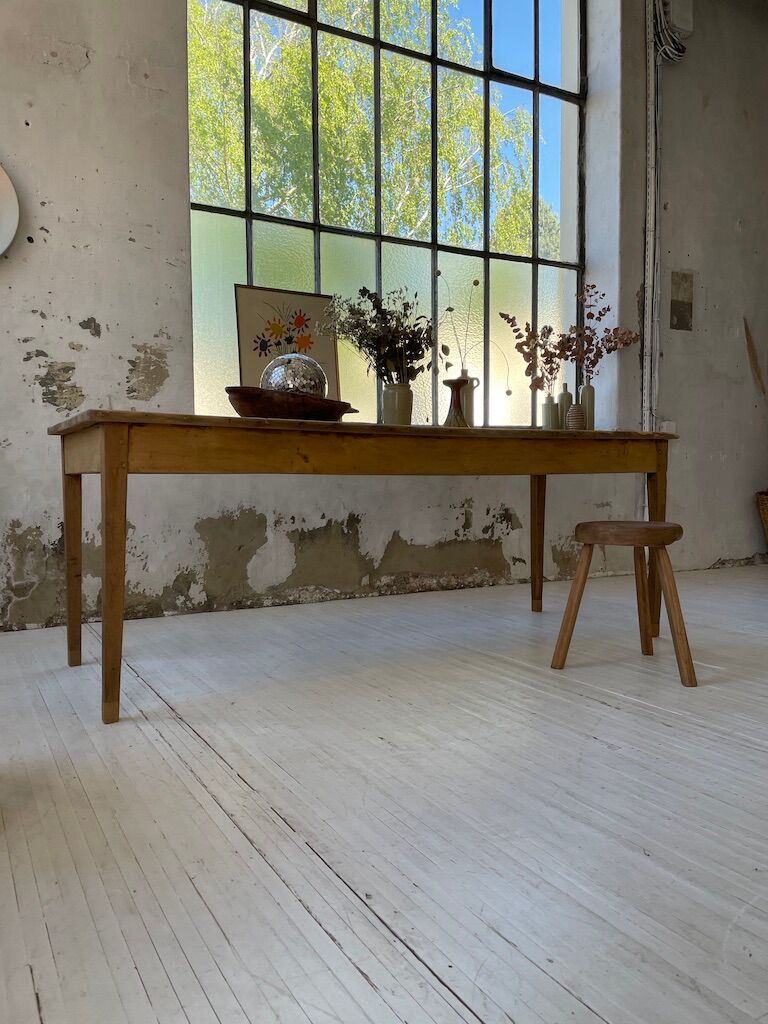 Oak and pine farm table 2m