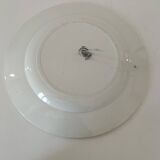Large antique dish with sailboat decoration – signed A. Lebacqz & M. Bouchart