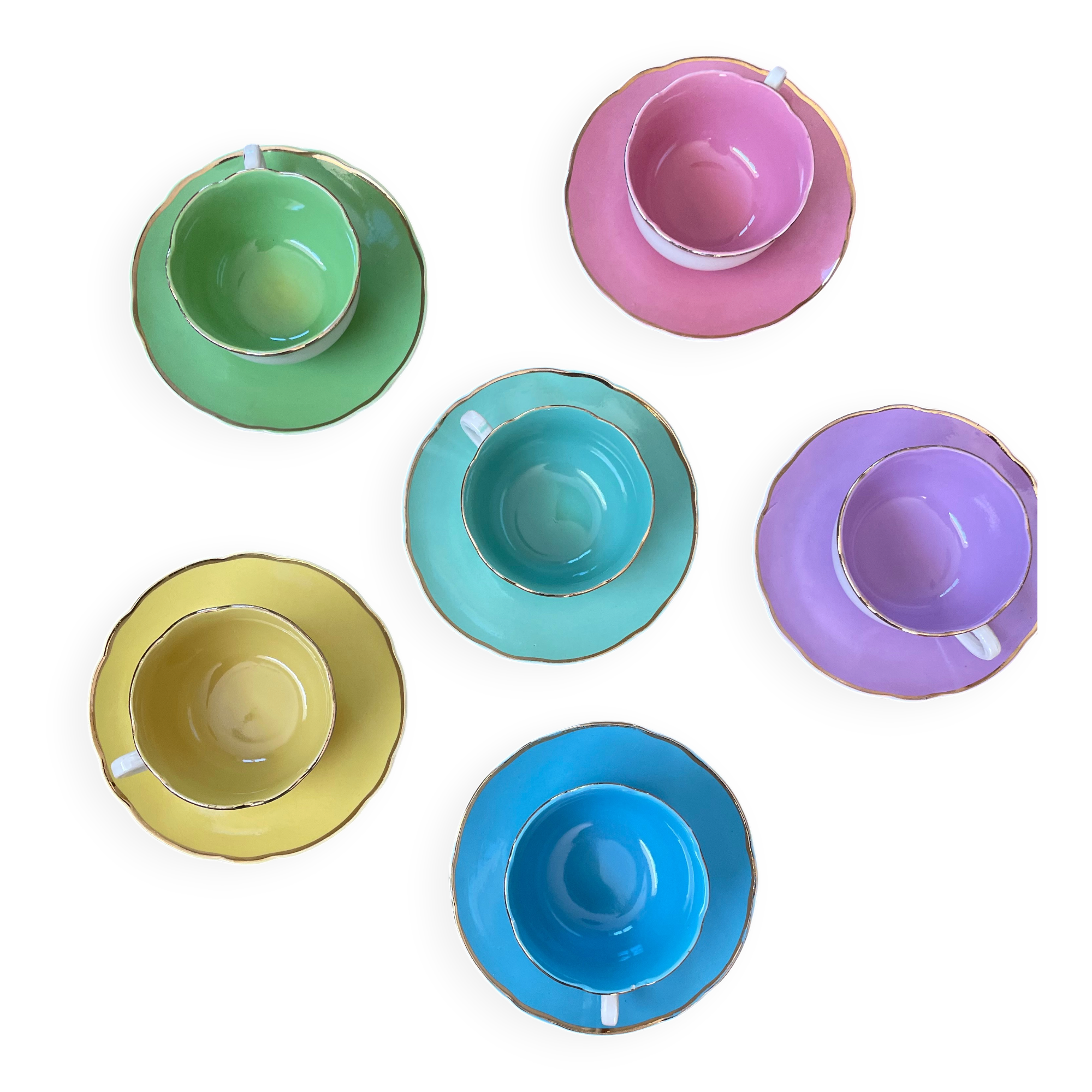 Tasses colorées