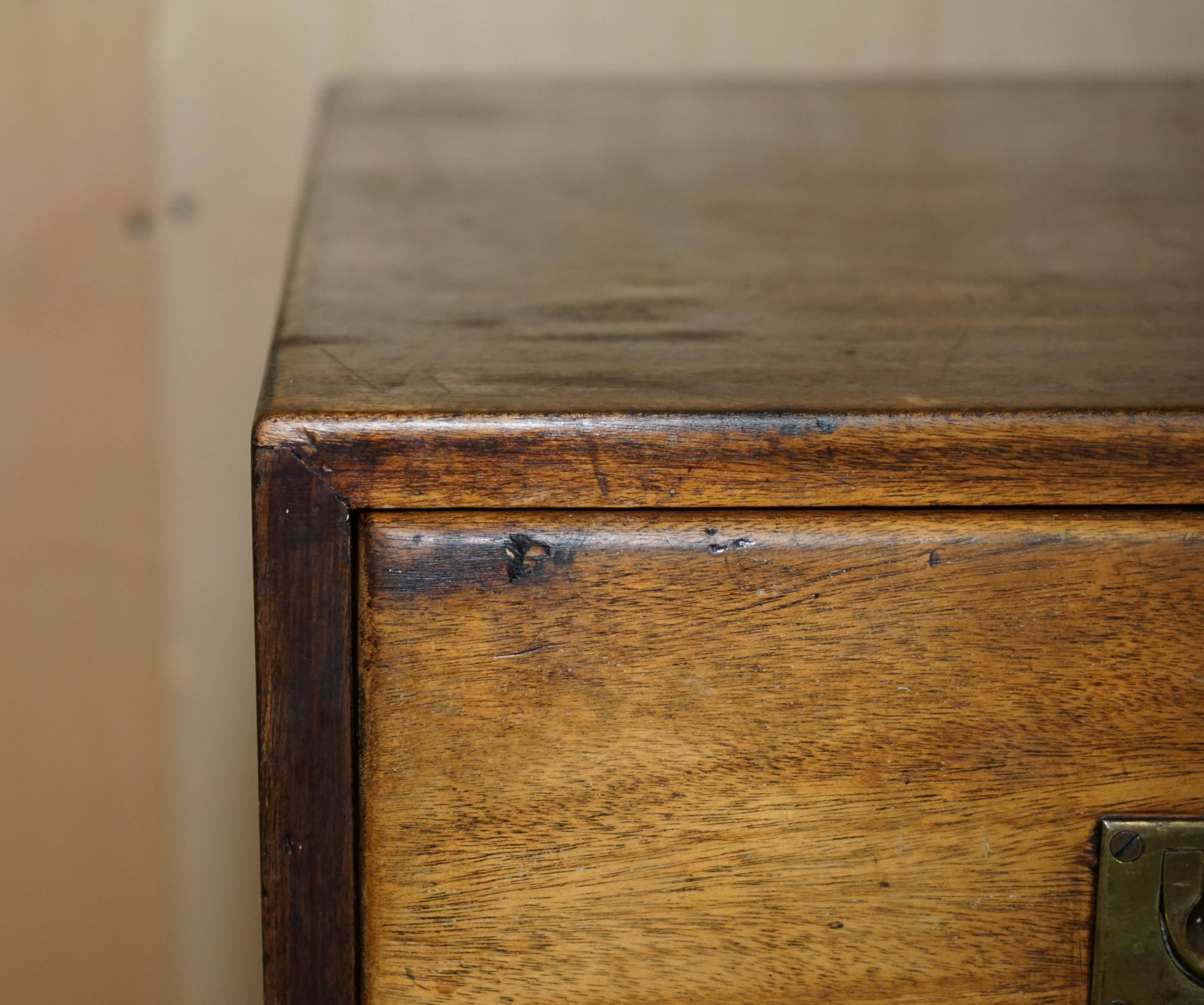Military campaign chest in mahogany circa 1880