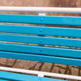 Restored 60s folding garden bench