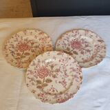 3 English plates by Johnson Bros