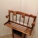 Rustic wooden wall coat rack