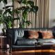 3-seater leather sofa Pen Club by Kwok Hoï Chan Steiner