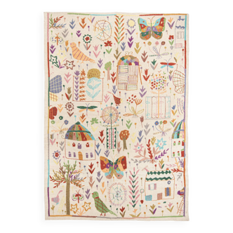 Embroidered Afghan kilim 179 x 121 cm