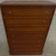Weekly chest of drawers with secret shelf and its 7 drawers, made in the old-fashioned way from solid wood with knob