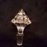 Crystal carafe on foot, vintage