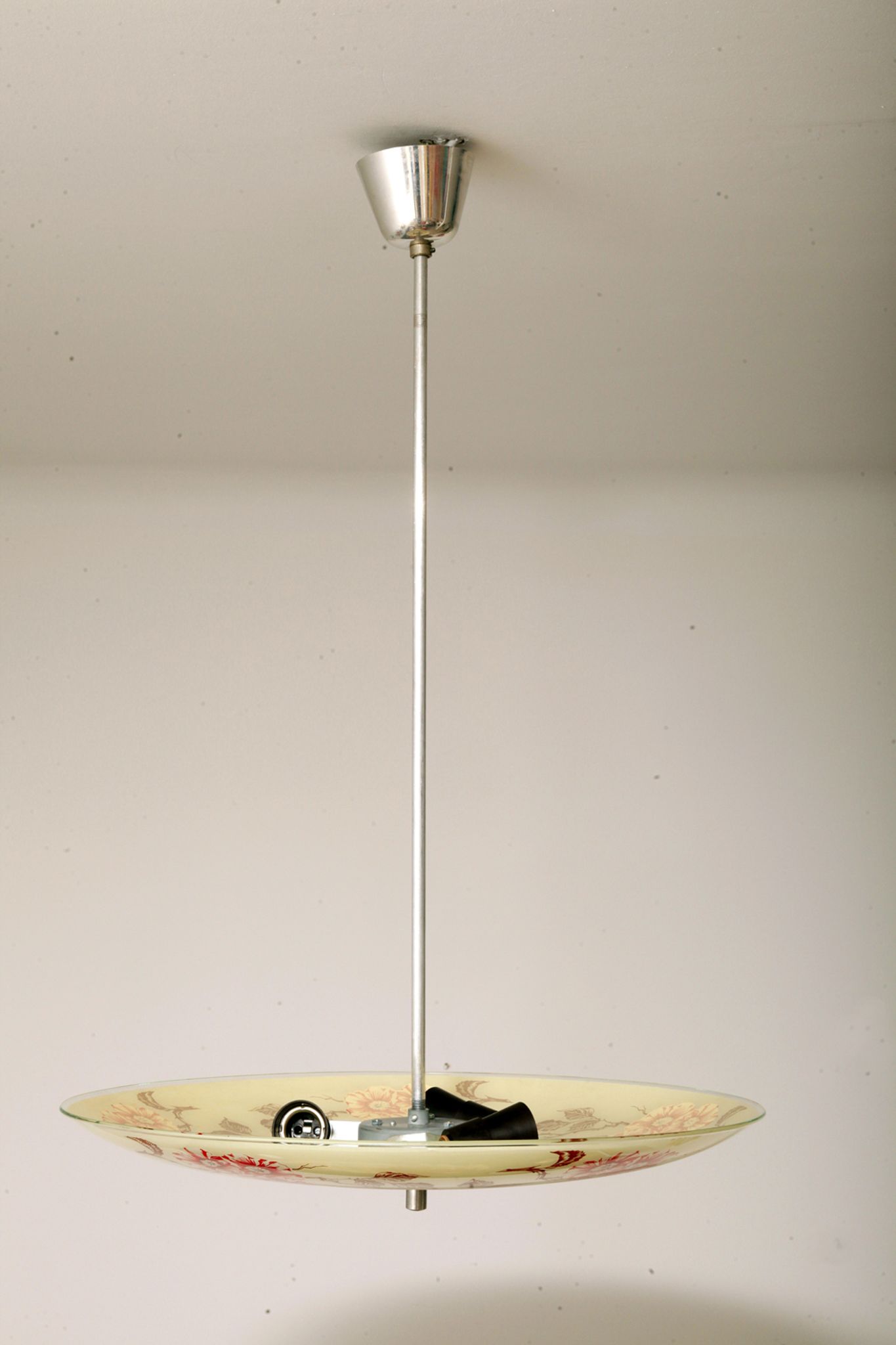 Glass ceiling lamp, Czechoslovakia, 60's