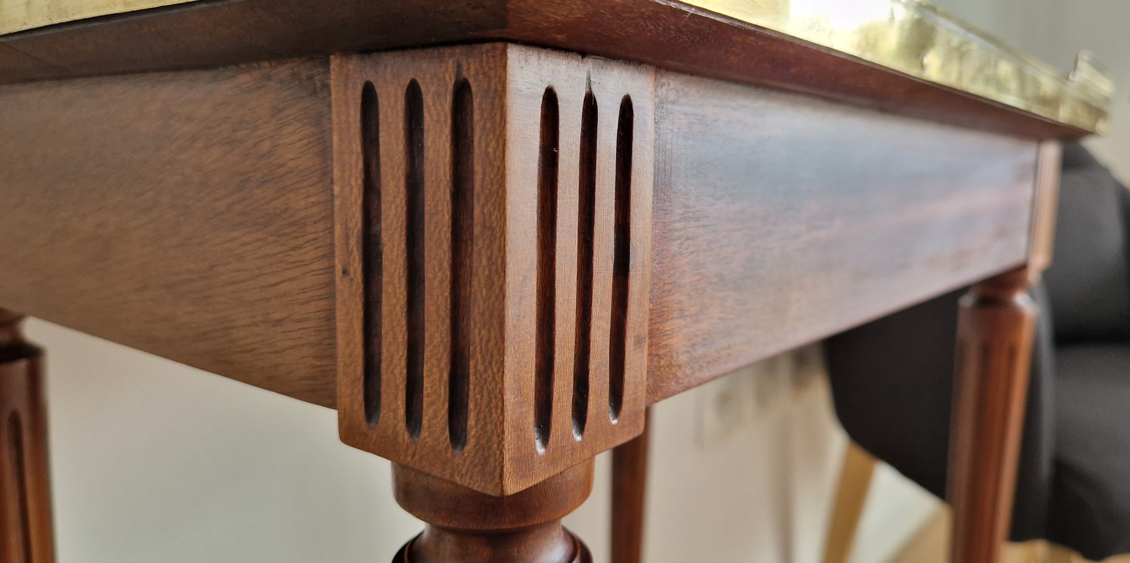 Kettle table Louis XVI mahogany style 1900