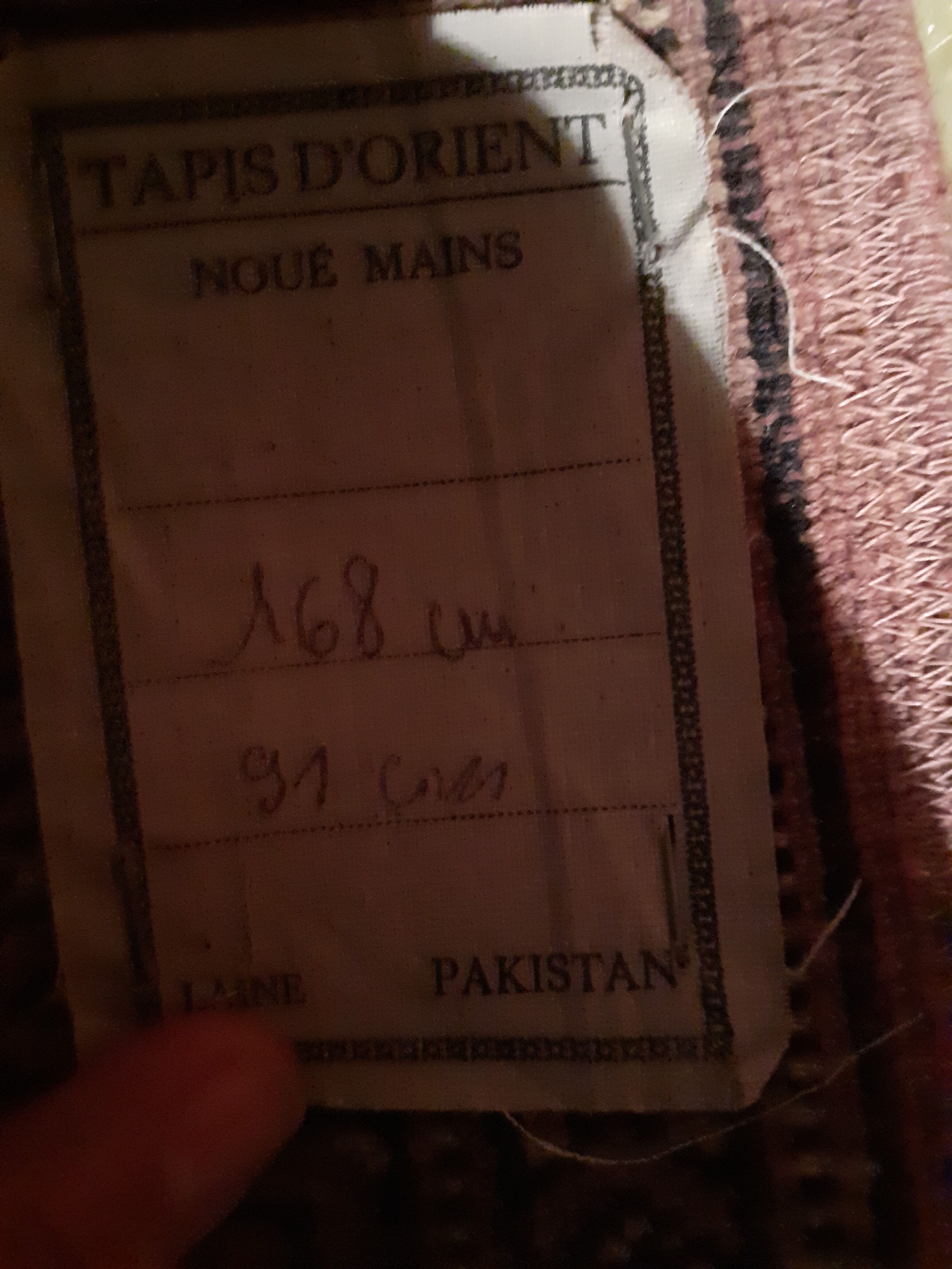 Carpet Pakistan Karachi 91x168cm