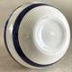 80s/90s striped ceramic ball vase.