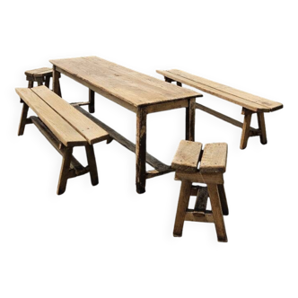 Ensemble table de ferme
