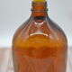 Old bottle amber glass pharmacy large capacity 2 liters