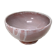 Pink glazed stoneware bowl